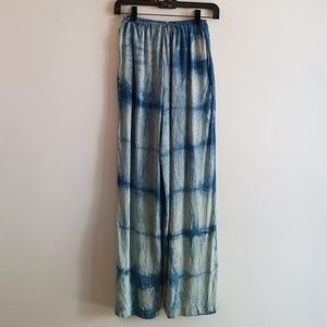 Peggy Jennings Indigo Silk Pants XS S